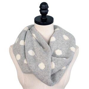 J Crew Angora Polka Dot Infinity Scarf | NWT